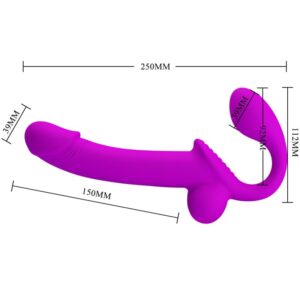 Pretty Love Kelpie — Strapless Strap-On, Silicone, Purple — Strap-Ons & Harnesses — view 4
