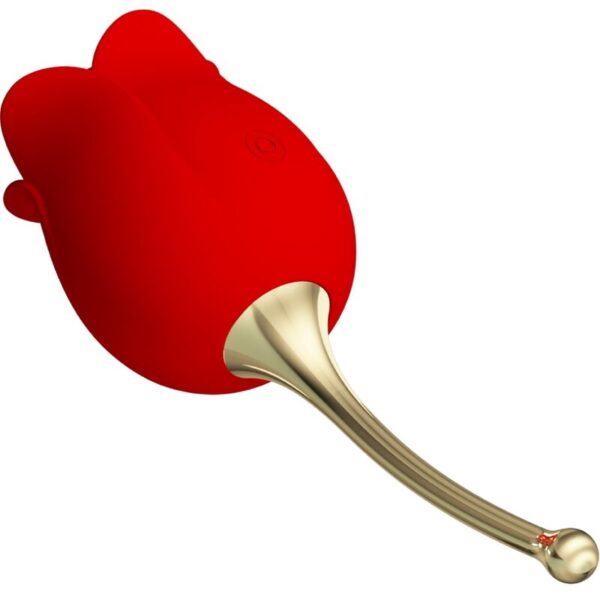 Pretty Love Rose Lover — Tongue Vibrator, Rechargeable, Red — Clitoral Stimulators — view 5