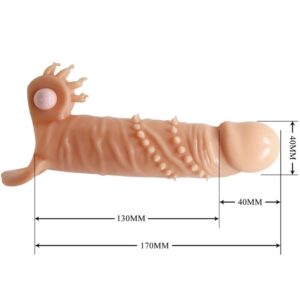 Pretty Love Connor — Vibrating Penis Sleeve, Natural — Couples — view 2