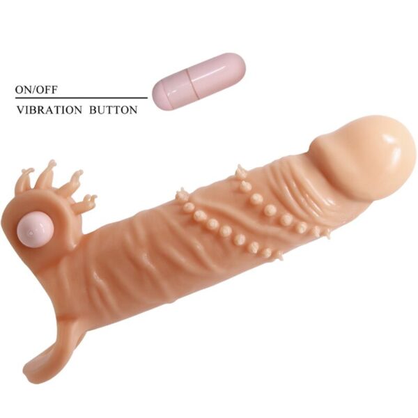 Pretty Love Connor — Vibrating Penis Sleeve, Natural — Couples — view 3