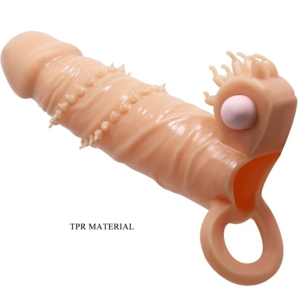 Pretty Love Connor — Vibrating Penis Sleeve, Natural — Couples — view 6