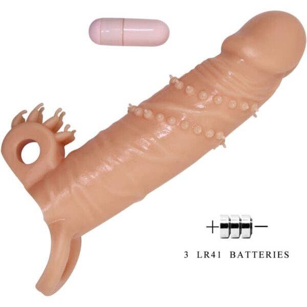 Pretty Love Connor — Vibrating Penis Sleeve, Natural — Couples — view 7