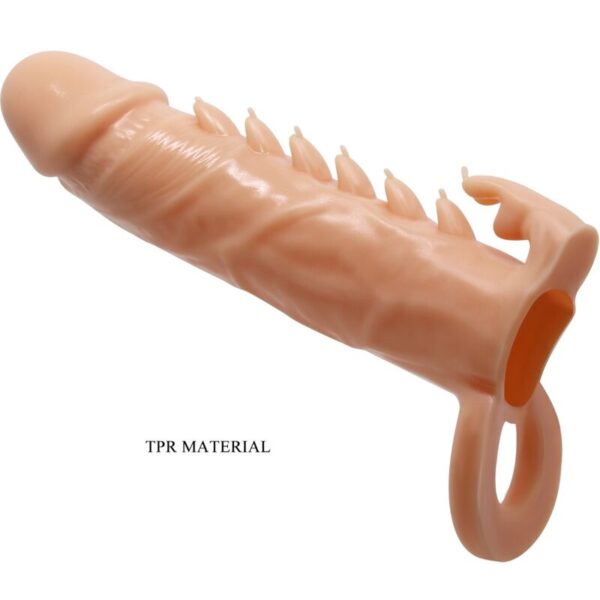Pretty Love Emmit — Penis Extension Sleeve, Natural — Penis Accessories — view 3