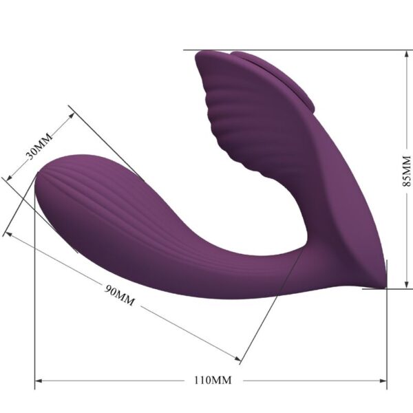 Pretty Love Franz — Couples Vibrator, App-Controlled, Purple — App-Controlled Sex Toys — view 8
