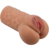 Crazy Bull Scarlet Double Hole — Male Masturbator, Waterproof — Manual Strokers