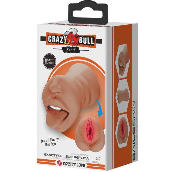 Crazy Bull Sarah Double — Male Masturbator, Waterproof — Manual Strokers — view 5
