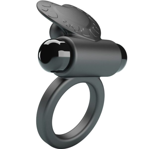 Pretty Love Debonaire — Vibrating Cock Ring, Black — Cock Rings — view 6