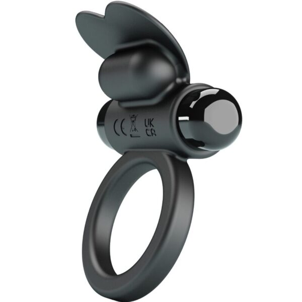 Pretty Love Debonaire — Vibrating Cock Ring, Black — Cock Rings — view 7