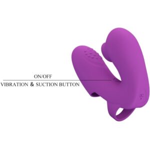 Pretty Love Athena — Finger Vibrator, Rechargeable, Purple — Clitoral Stimulators — view 2