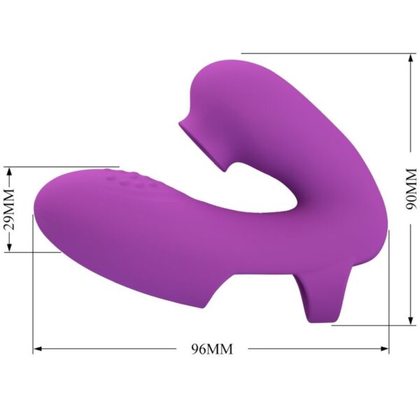 Pretty Love Athena — Finger Vibrator, Rechargeable, Purple — Clitoral Stimulators — view 4