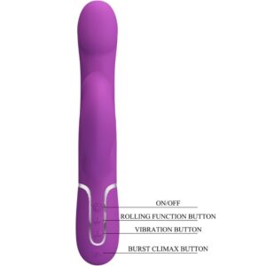 Pretty Love — Rabbit Vibrator, Silicone, Purple — Rabbit Vibrators — view 2
