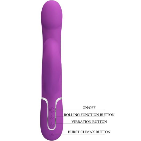Pretty Love — Rabbit Vibrator, Silicone, Purple — Rabbit Vibrators — view 2
