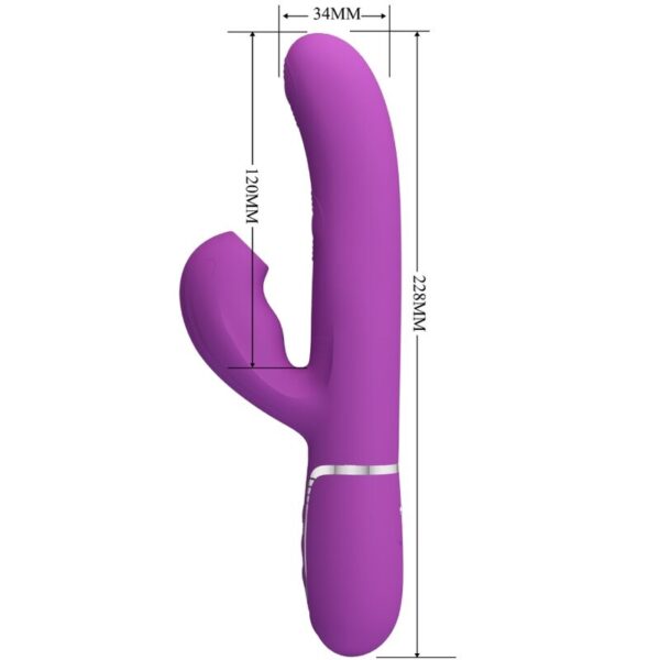 Pretty Love Perlita — Rabbit Vibrator, Waterproof, Purple — Rabbit Vibrators — view 4