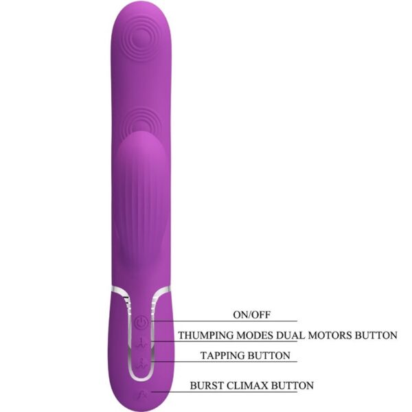 Pretty Love Perlita — Rabbit Vibrator, Waterproof, Purple — Rabbit Vibrators — view 7