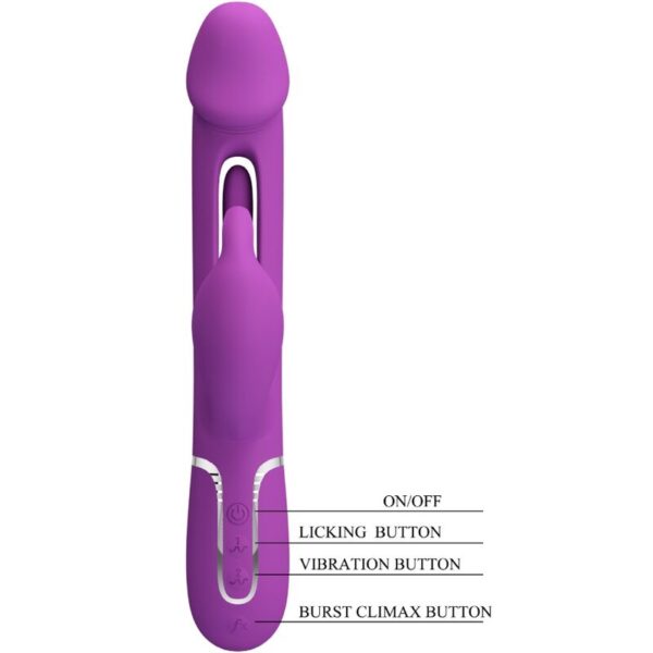 Pretty Love Kampas — Rabbit Vibrator, Rechargeable, Purple — Rabbit Vibrators — view 4