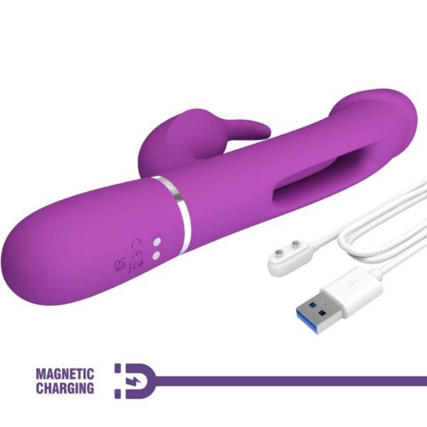 Pretty Love Kampas — Rabbit Vibrator, Rechargeable, Purple — Rabbit Vibrators — view 7