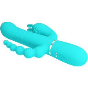 Pretty Love Cammy — Rabbit Vibrator, Silicone, Blue — Rabbit Vibrators — view 2