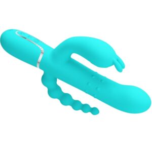 Pretty Love Cammy — Rabbit Vibrator, Silicone, Blue — Rabbit Vibrators — view 4