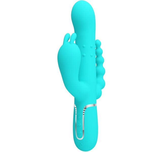Pretty Love Cammy — Rabbit Vibrator, Silicone, Blue — Rabbit Vibrators