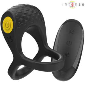 Intense Alex — Vibrating Cock Ring, Remote Control, Black — Cock Rings
