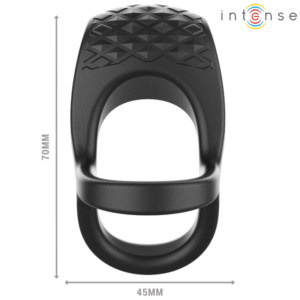 Intense Alex — Vibrating Cock Ring, Remote Control, Black — Cock Rings — view 2