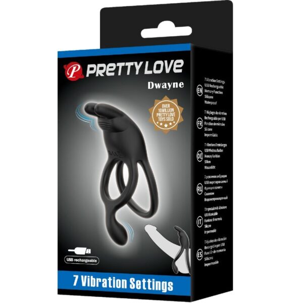 Pretty Love Seth Double — Vibrating Cock Ring — Cock Rings — view 9