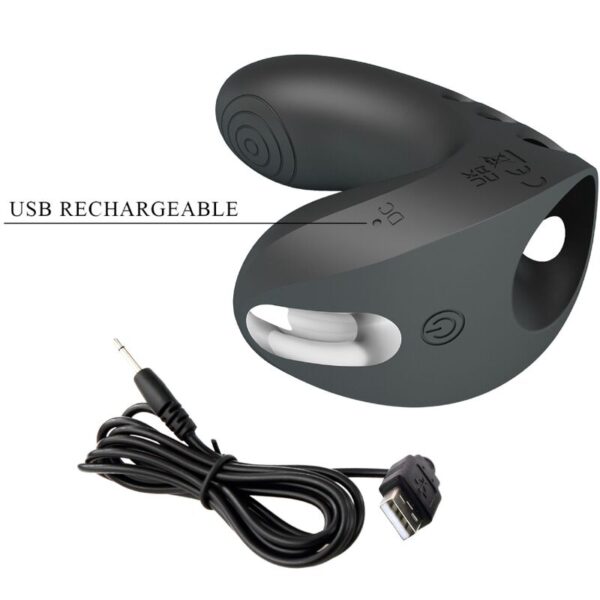 Pretty Love Camelia — Finger Vibrator, Rechargeable, Black — Clitoral Stimulators — view 6