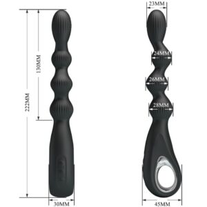 Pretty Love Federer — Anal Vibrator, Rechargeable, Black — view 4
