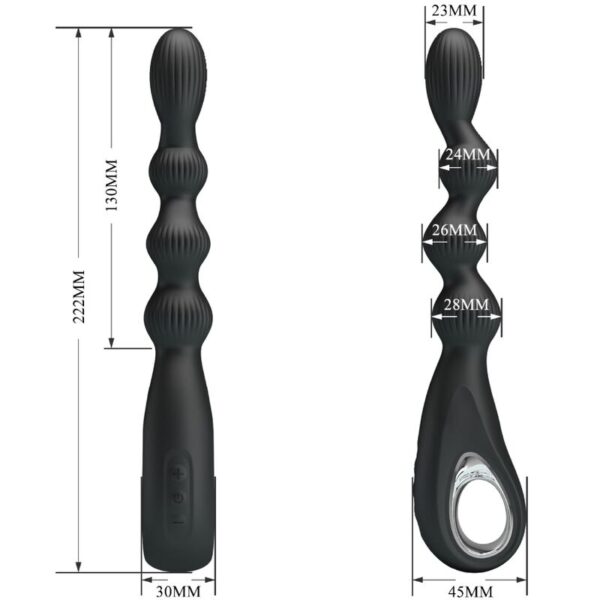 Pretty Love Federer — Anal Vibrator, Rechargeable, Black — view 4