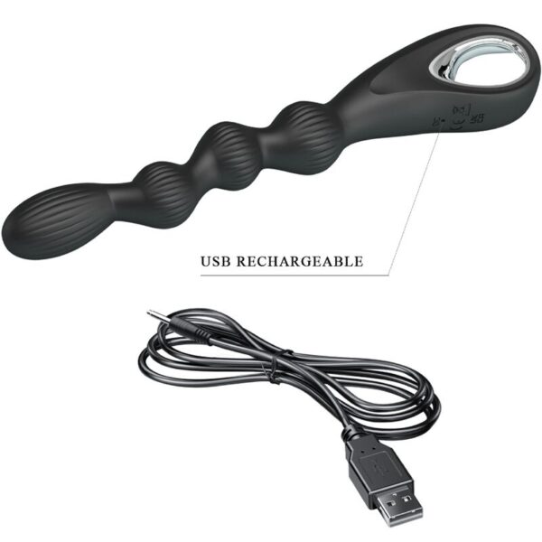 Pretty Love Federer — Anal Vibrator, Rechargeable, Black — view 6