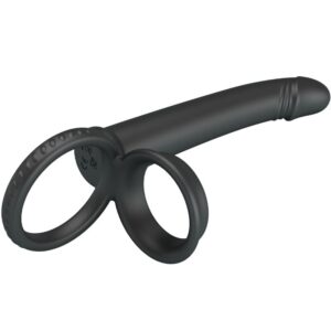 Pretty Love Dillion — Cock Ring, Double Penetration, Black — Cock Rings