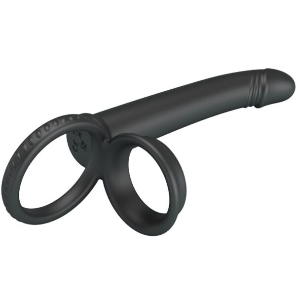 Pretty Love Dillion — Cock Ring, Double Penetration, Black — Cock Rings