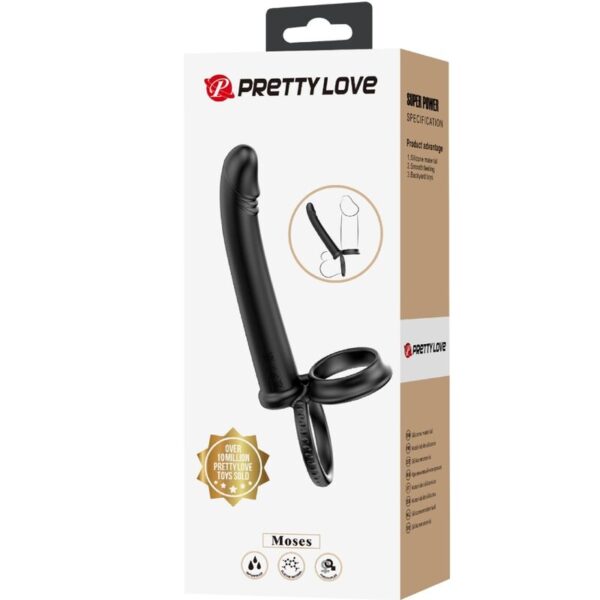 Pretty Love Dillion — Cock Ring, Double Penetration, Black — Cock Rings — view 8