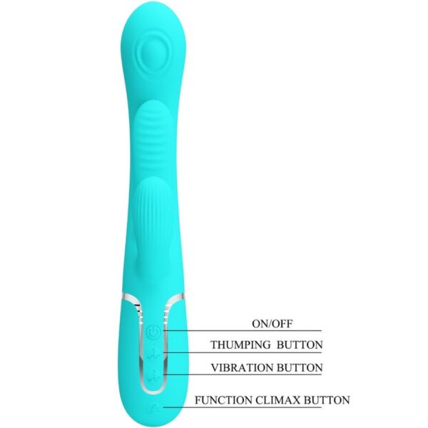 Pretty Love Shania — Rabbit Vibrator, Rechargeable, Blue — Rabbit Vibrators — view 5