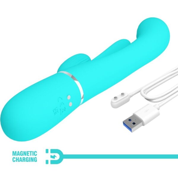 Pretty Love Shania — Rabbit Vibrator, Rechargeable, Blue — Rabbit Vibrators — view 8