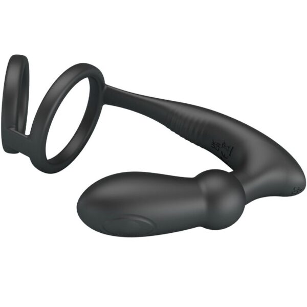 Pretty Love Emoni — Vibrating Cock Ring, Rechargeable, Black — Cock Rings — view 5