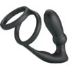 Pretty Love Emoni — Vibrating Cock Ring, Rechargeable, Black — Cock Rings