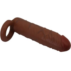 Pretty Love Kaile — Penis Extension Sleeve, Brown — Penis Accessories — view 4
