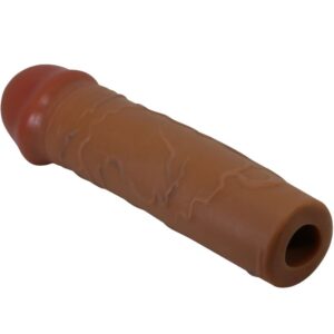 Pretty Love Nile — Penis Extension Sleeve, Brown — Penis Accessories — view 2