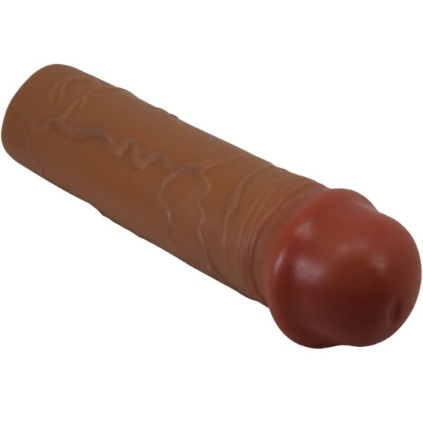Pretty Love Nile — Penis Extension Sleeve, Brown — Penis Accessories — view 3