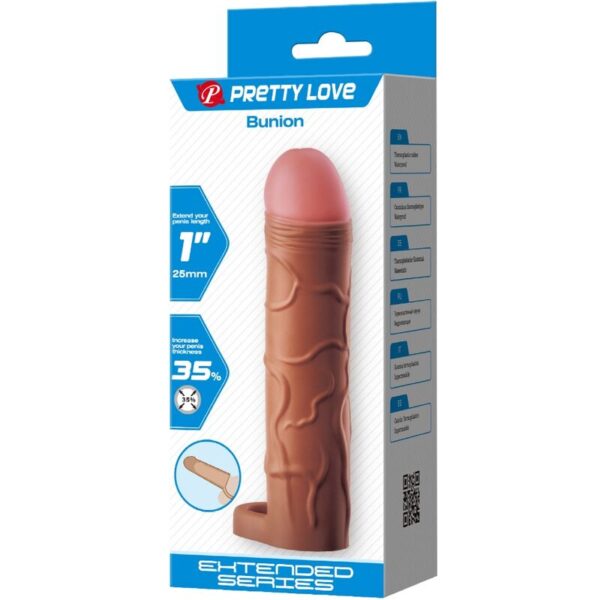 Pretty Love Bunion — Penis Extension Sleeve, Brown — Penis Accessories — view 7