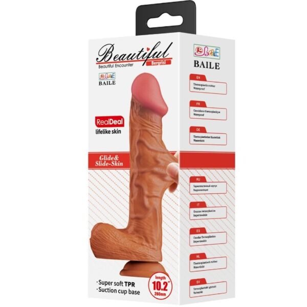 Baile Bergrisi — Realistic Dildo, Suction Cup, 26 cm, Flesh — Realistic Dildos — view 6