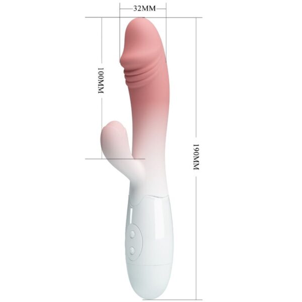 Pretty Love Snappy — Rabbit Vibrator, Silicone, Pink — G-Spot Vibrators — view 5
