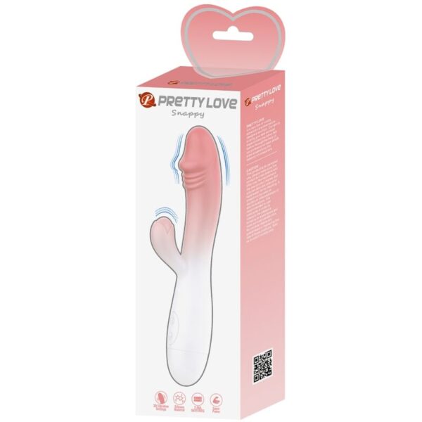 Pretty Love Snappy — Rabbit Vibrator, Silicone, Pink — G-Spot Vibrators — view 8