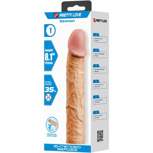 Pretty Love Stevenson — Penis Extension Sleeve, Natural — Penis Accessories — view 5