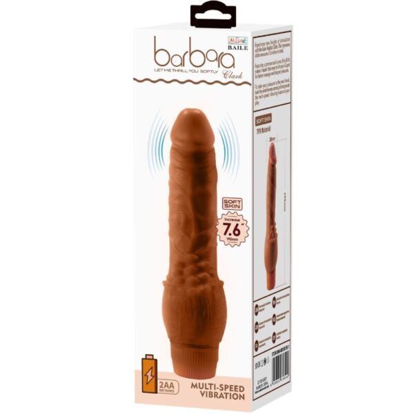 Baile Barbara — Realistic Vibrator, 19.5 cm, Brown — Realistic Vibrators — view 4