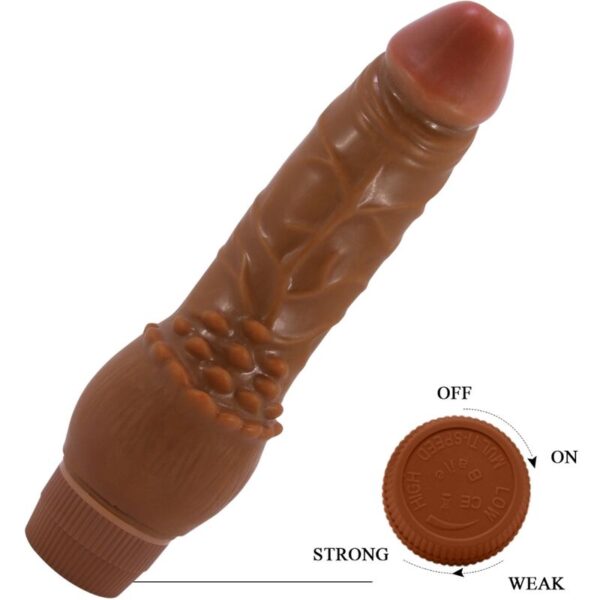 Baile Barbara — Realistic Vibrator, 19.5 cm, Brown — Realistic Vibrators — view 6