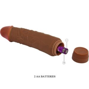 Baile Jeff — Realistic Vibrator, 19.5 cm, Brown — Realistic Vibrators — view 2