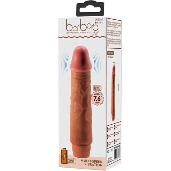 Baile Jeff — Realistic Vibrator, 19.5 cm, Brown — Realistic Vibrators — view 6