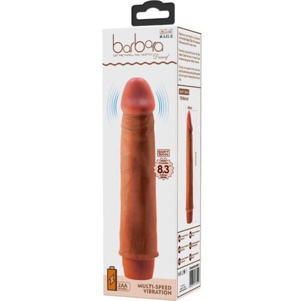 Baile Dwarf — Realistic Vibrator, 21 cm, Brown — Realistic Vibrators — view 6